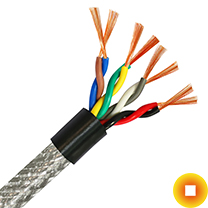 Сетевой кабель для интернет 0,57х3 мм SF/UTP Cu Stranded PP ГОСТ Р 54429-2011